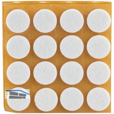 SECOTEC Filzgleiter selbstklebend rund weiß 22 mm Profi-Pack SB-80