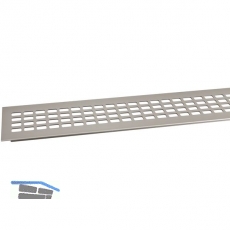 SECOTEC Lftungsgitter Aluminium Titan/Edelstahl Effekt 80X1000 mm SB-1