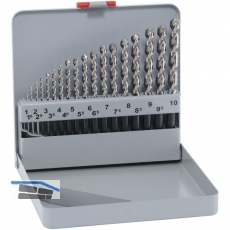 MAYKESTAG Spiralbohrer-Kassette DIN338RN HSS-Eco-Forte 1.0-10.0 mm 19-teilig
