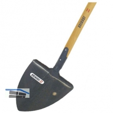 KRENHOF Spitzschaufel geschmiedet mit Feder mit Stiel Gre 280 x 290 mm
