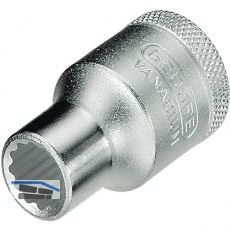 GEDORE Steckschlssel-Einsatz D19 DIN3124 1/2\&quote;vierkant 16.0 mm zwlfkant