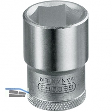 GEDORE Steckschlssel-Einsatz 19 DIN3124 1/2\&quote;vierkant 13.0 mm sechskant