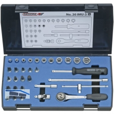 GEDORE Steckschlssel-Satz 1/4\&quote; 20 IMU-3 mit Umschalknarre 32-teilig