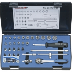 GEDORE Steckschlssel-Satz 1/4\&quote; 20 ITU-3 mit Umschalknarre 36-teilig