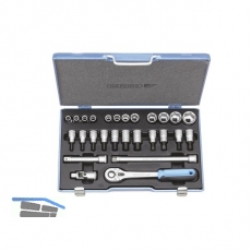 GEDORE Steckschlssel-Satz 19IMU-10 1/2\&quote;vierkant mit Umschaltknarre 27-teilig