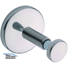 Stiegengriffsttze z. Klemmen, Ros.  63 mm, Wandab. 65 mm, Stahl vernickelt