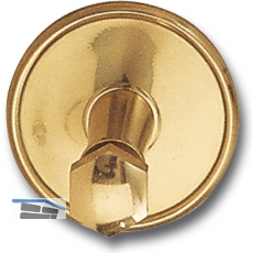 Stiegengriffsttze zum Klemmen, Ros.  70 mm, Wandab. 60 mm, Messing poliert