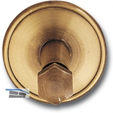 Stiegengriffsttze zum Klemmen, Ros.  70 mm, Wandab. 60 mm, Messing patiniert