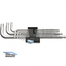 WERA Sechskant Stiftschlssel-Satz 3950/9 PKL Edelstahl Kugelkopf 1.5-10 mm