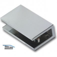 Glastablar-Klemmtrger Umag, Glas 6-8 mm, Breite 25 mm,Messing verchromt poliert