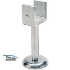Trennwandsttze U-frmig, Bodenabst. 102mm, Lichte Breite 40 mm, silber eloxiert