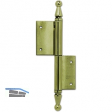 Trnussband mit Zierkopf, links, 90 x 140 mm, Messing poliert