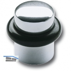 Bodentrpuffer  25 mm, Hhe 30 mm, Anschlag Gummiring, Messing verchromt