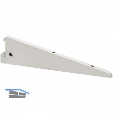 U-Trger 10201 Verwendung-Holzbden, Lnge 220 mm, Stahl wei-alu (RAL 9006)