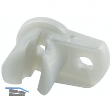 Befestigungsclip mit Lasche, KS silber RAL 9006
