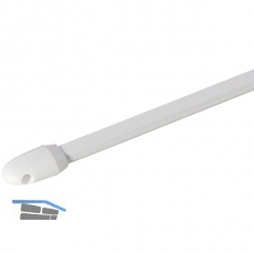 Vitragenstange Lnge ausziehbar 800-1500 mm, Metall kunststoffummantelt wei