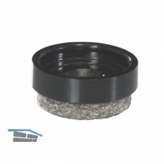 QuickClick Einsatz ULTRASOFT zum Aufdrcken  17 mm, Kunststoff schwarz