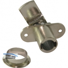 HEKNA 505 Zylinder-Hebelschloss, rechts, Schliehebel gekrpft, L 30 mm, Zamak
