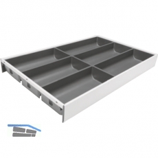 BLUM AMBIA-LINE Besteckeinsatz NL550mm,B300mm, Stahl SW/OG