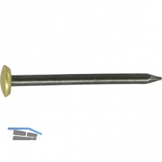 MMK 2.0x40 Stahlnagel Eisen gehrtet, geblut mit berzogenem Messingkopf