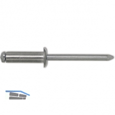 ISO15977 GESIPA Blindniete Flachrundkopf 5.0x10 Aluminium mit Stahldorn