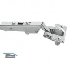 BLUM CLIP top Standardscharnier 110°, gerade mit Feder, Einpressen