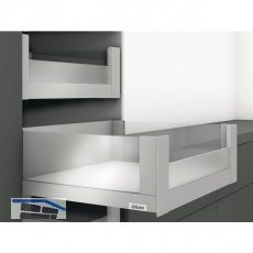 BLUM LEGRABOX Vorderstck mit Nut, 1043, Aluminium Seidenwei-matt