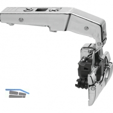 BLUM CLIP top BLUMOTION Stollenscharnier 95, 3mm gekrpft,mit Feder, INSERTA