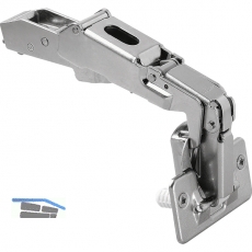 BLUM CLIP top Weitwinkelscharnier 170, gerade, mit Feder, Einpressen