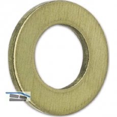 ISO7089 M 6 Messing blank Scheibe ohne Fase (DIN125A)