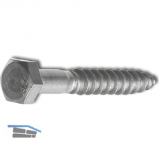 DIN 571 10x 70 Edelstahl A2 Gestellschraube (Schlsselschraube)