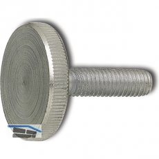 DIN 653 M 6x 30 verzinkt Rndelschraube flache Form