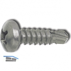 DIN7504M 4.8x 38 Phillips-KS Edelstahl A2 Linsen-Bohrschraube ~ISO15481