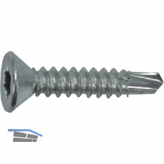 DIN7504O 4.8x 22 Torx25 verzinkt Senkkopf-Bohrschraube