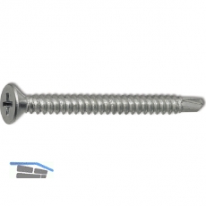 DIN7504O 3.5x 19 Phillips-KS verzinkt Senkkopf-Bohrschraube ~ISO15482