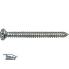 DIN7982C 4.2x 60 Phillips Kreuzschlitz verzinkt Senkkopf-Blechschraube ~ISO 7050