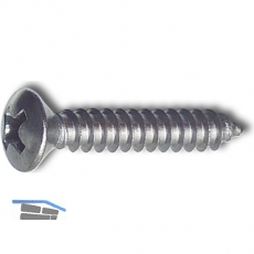 DIN7983C 4.2x 32 Phillips-KS Edelstahl A2 Linsensenkkopf-Blechschraube ~ISO7051