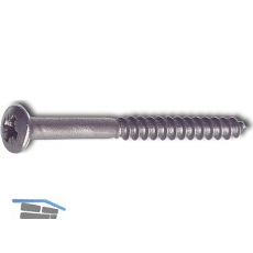 DIN7995 3.0 x 30 Pozidriv 1 Edelstahl A2 Holzschraube Linsensenkkopf