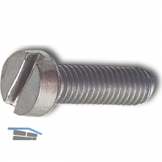 ~ISO1207 M 5x 10 Edelstahl A2 Zylinderschraube mit Schlitz (DIN 84A)