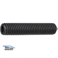 ISO4027 45H M10x 40 blank Gewindestift mit Spitze und Innensechskant (DIN 914)