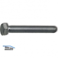 DIN 933 8.8 M10x 75 verzinkt Sechskantschraube ohne Schaft