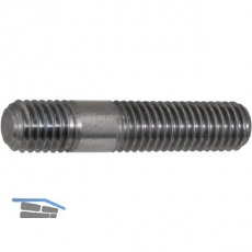DIN 939 8.8 M10x 35 blank Stiftschraube Einschraubende ~1,25 d