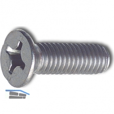 ~ISO7046-2 M 6x 30 Phillips Kreuzschlitz Edelstahl A4 Senkschraube (DIN 965A)