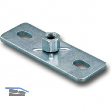 FISCHER GPL M10 Grundplatte verzinkt-blau mit Langlcher