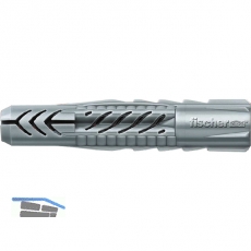 FISCHER UX 8x 50 R Universaldbel Nylon grau mit Rand
