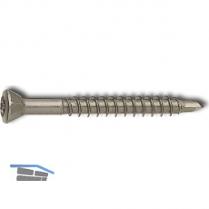 Holzbohrschraube 3.2x 50 Torx 10 Edelstahl gehrtet mit Zierkopf