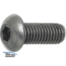 ISO7380-1 M 4x 8 Edelstahl A2 Linsenschraube mit Innensechskant