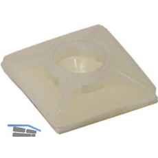 Klebesockel fr Kabelbinder 3.6 mm mit Sonderkleber aus Acrylat