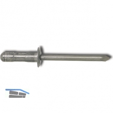 Mehrbereichsniete Flachrundkopf 4.0x10 Aluminium mit Edelstahldorn