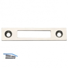 Schlieblech eckig, 60x12 mm, Stahl vernickelt